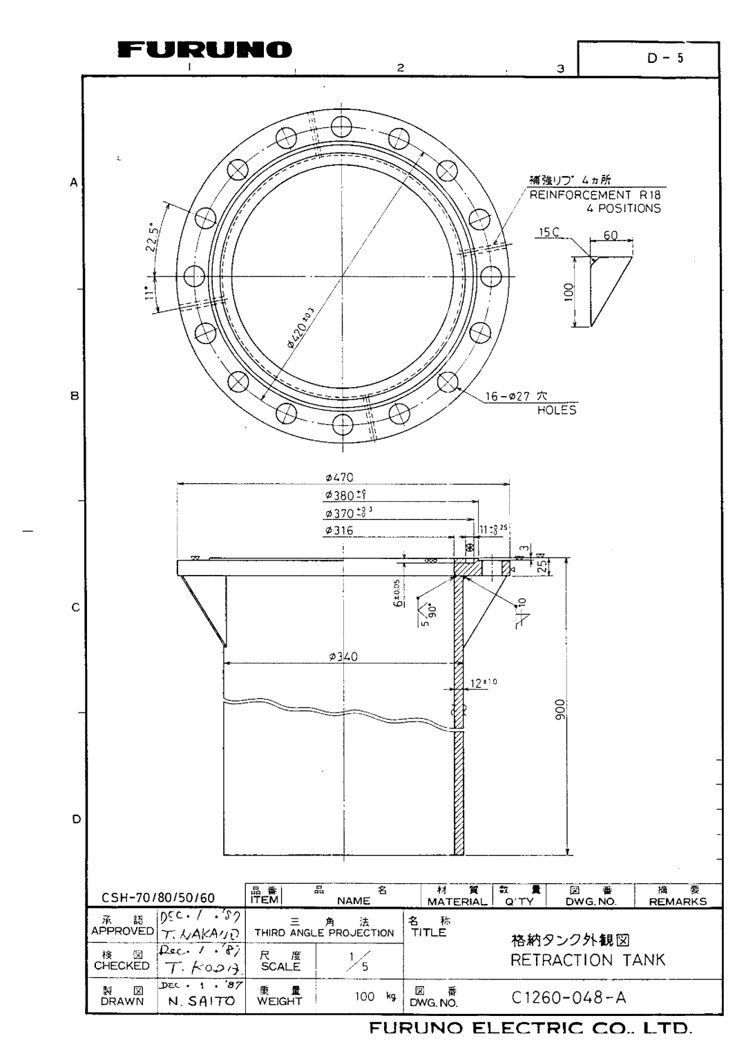 Furuno CSH-55 manual 