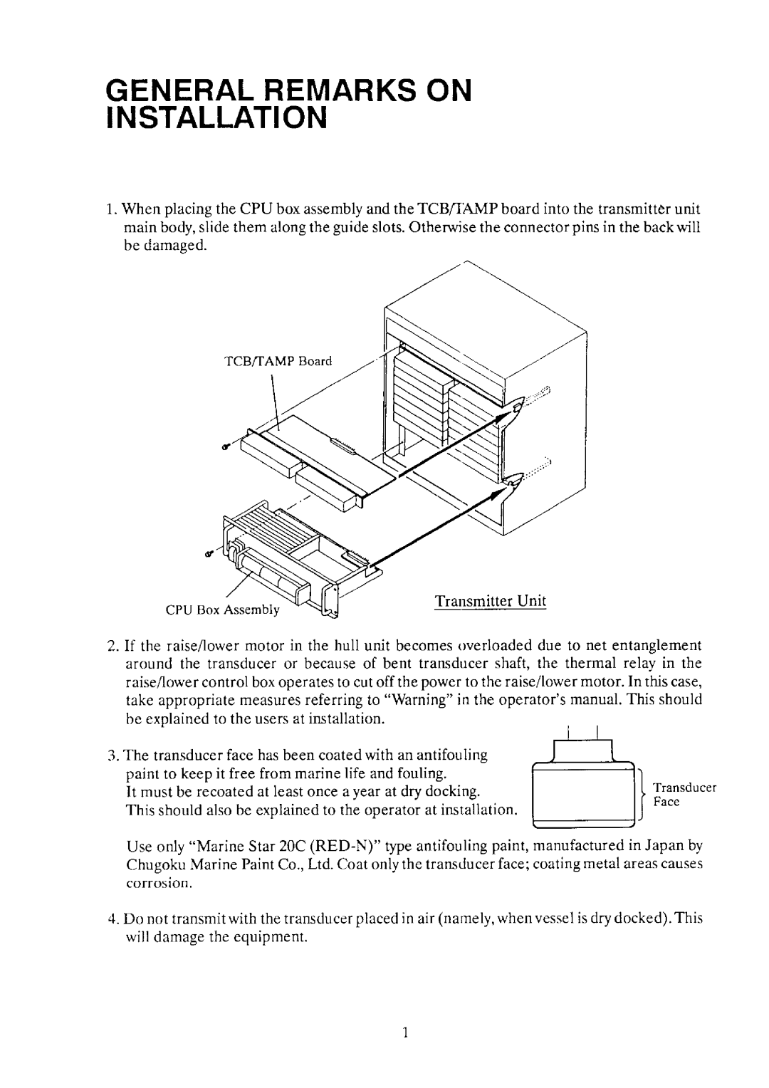 Furuno CSH-55 manual 