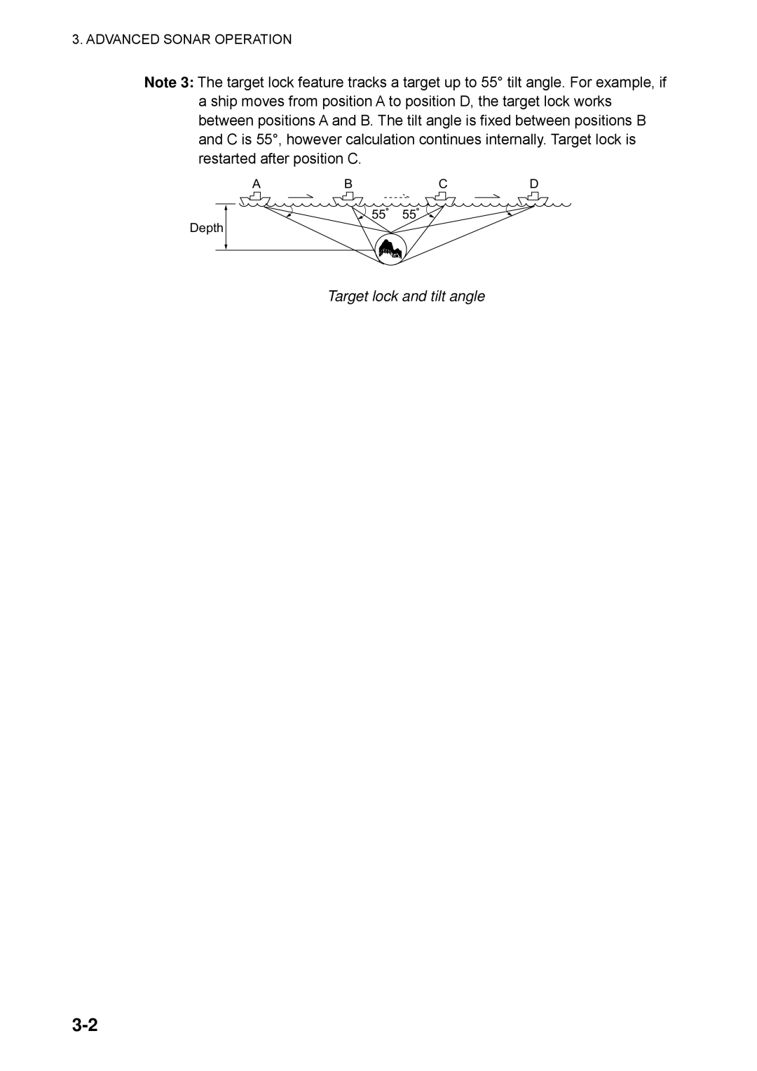 Furuno CSH-5L/CSH-8L manual Target lock and tilt angle 