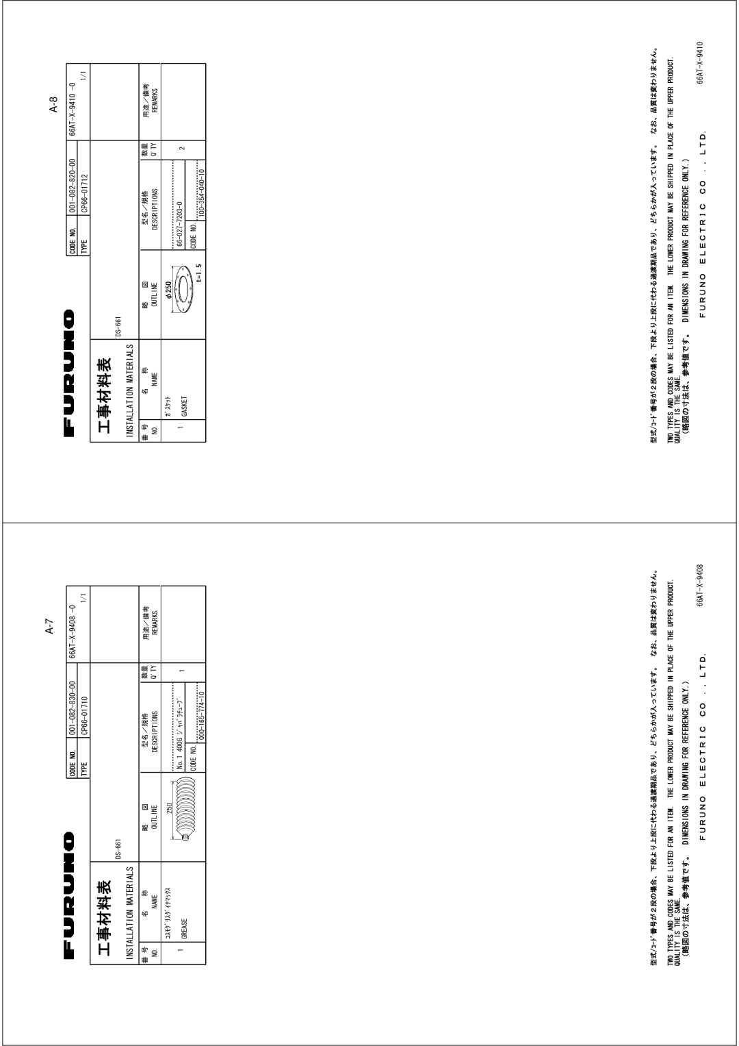 Furuno DS-60 installation manual #6 