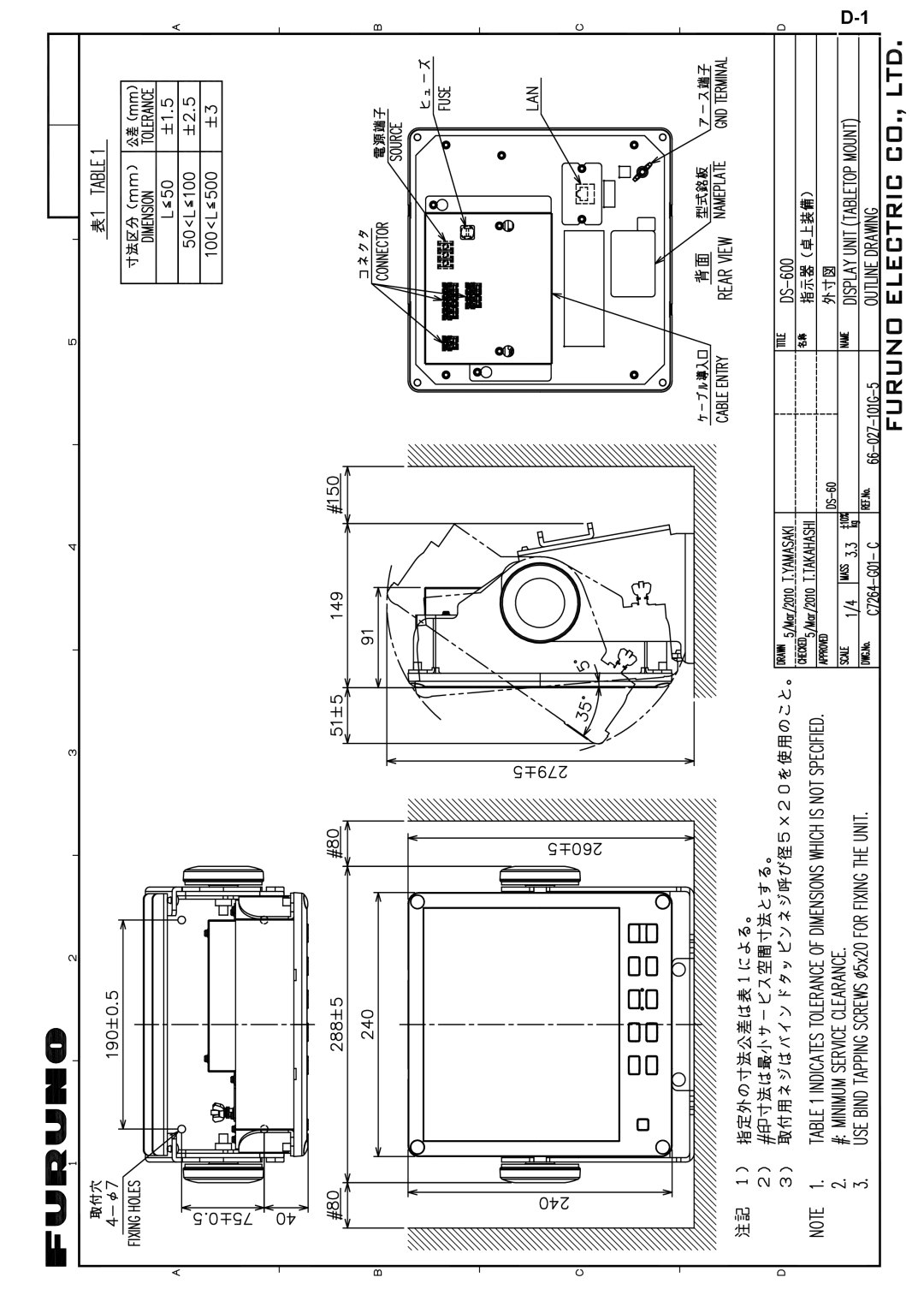 Furuno DS-60 installation manual 