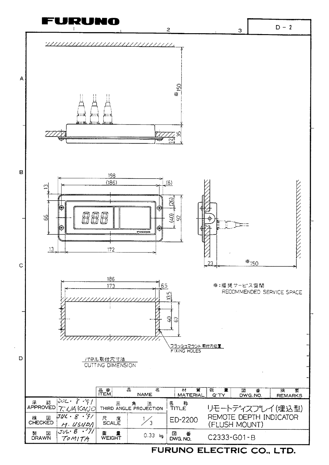 Furuno ED-2200 manual 