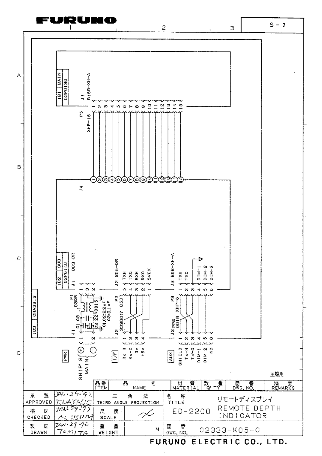 Furuno ED-2200 manual 