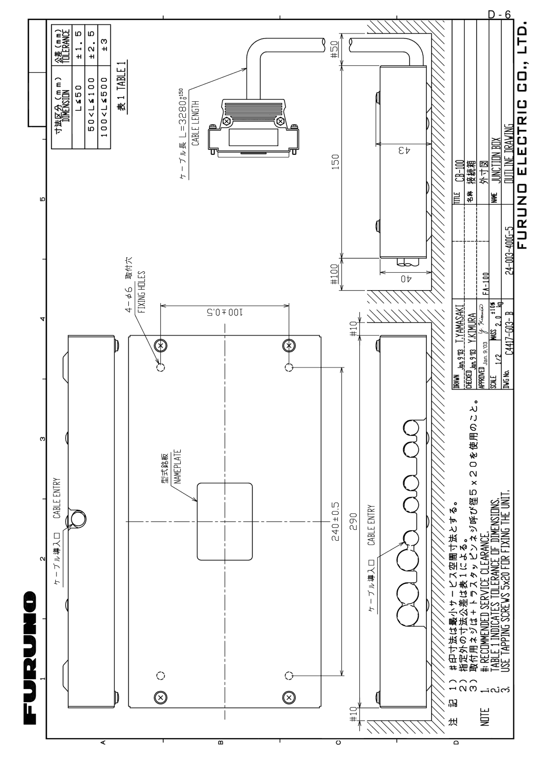 Furuno FA-100 manual Jan 