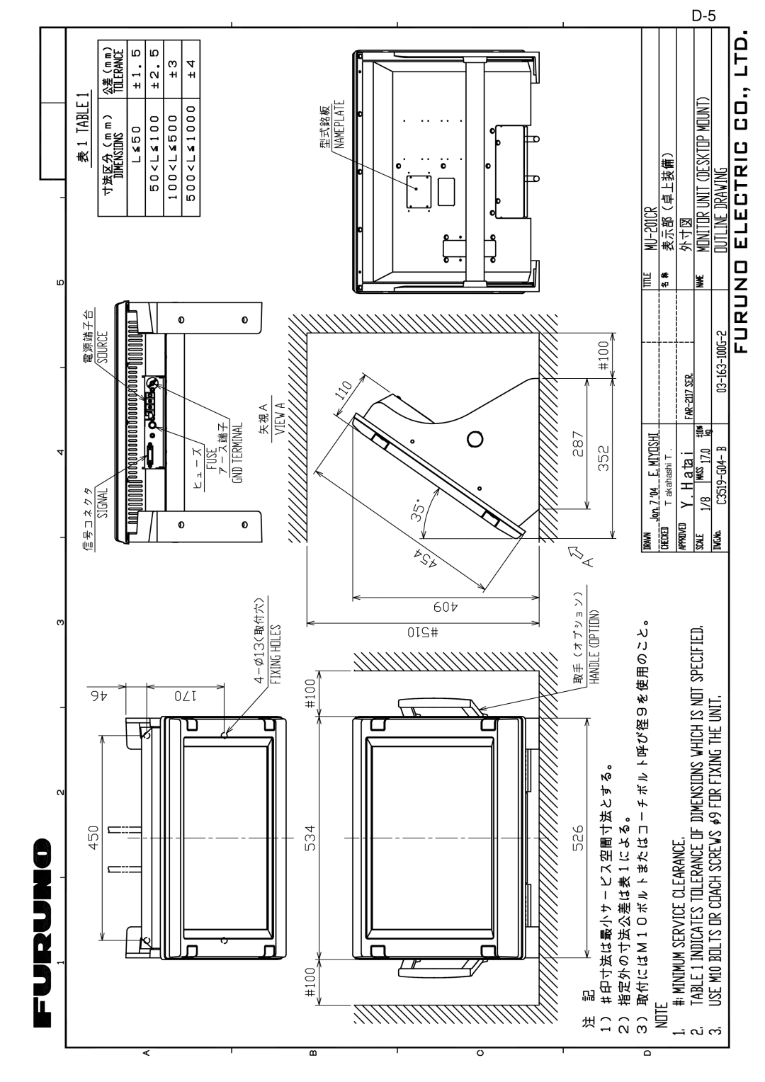 Furuno FAR-2157 installation manual 