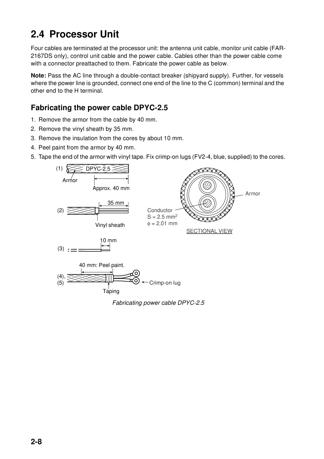 Furuno FAR-2167DS-BB, FAR-2167DS-D installation manual Processor Unit 