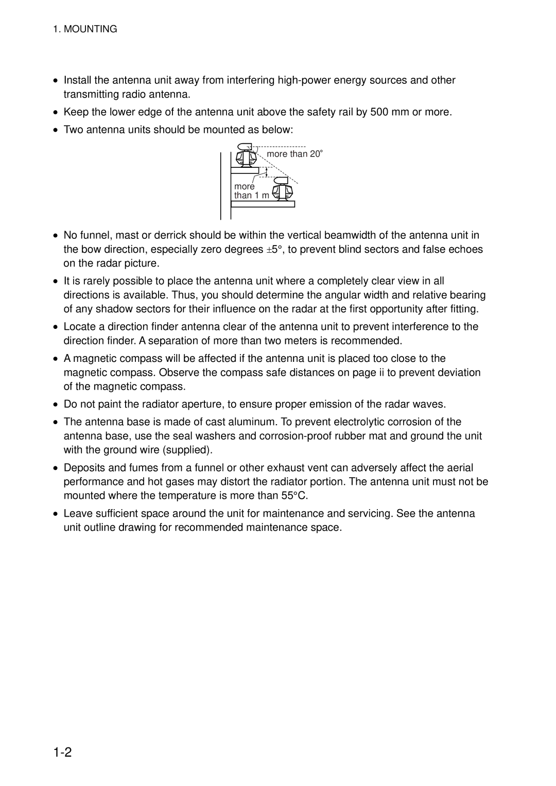 Furuno FAR-2827, FAR-2127-BB, FAR-2117-BB, FAR-2817 installation manual Mounting 