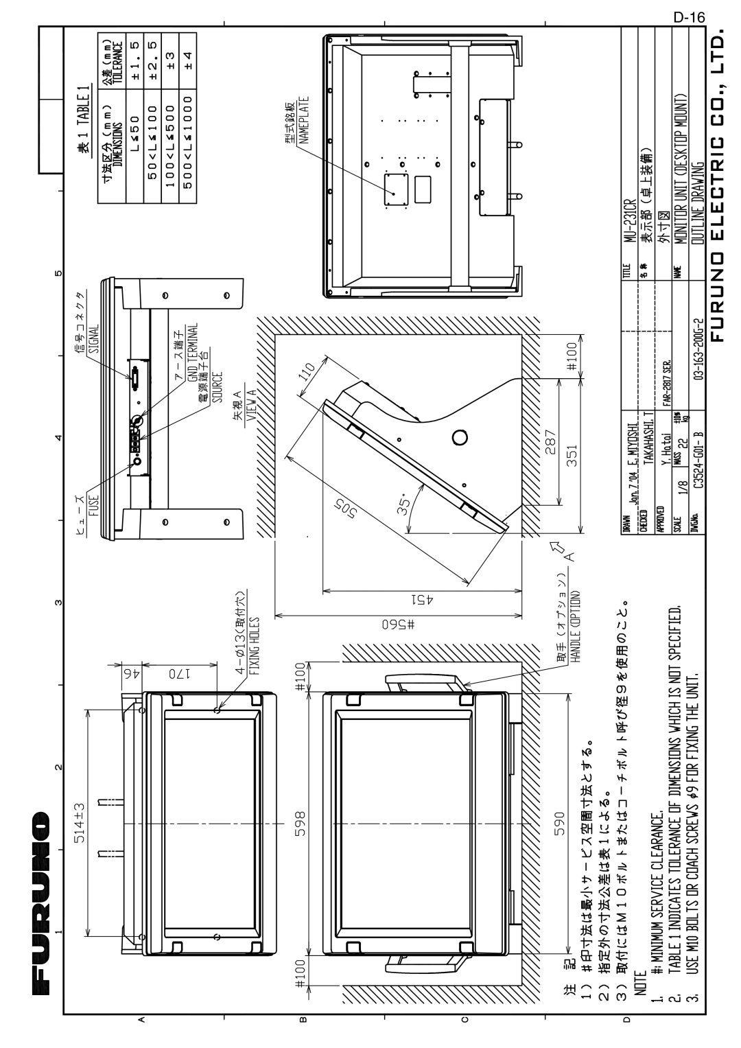 Furuno FAR-2127-BB, FAR-2827, FAR-2117-BB, FAR-2817 installation manual 