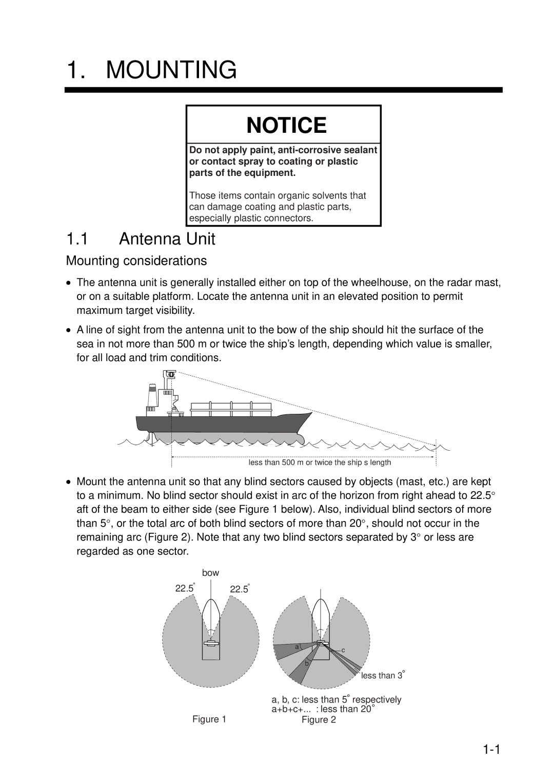 Furuno FAR-2817, FAR-2827, FAR-2127-BB, FAR-2117-BB installation manual Antenna Unit, Mounting considerations 