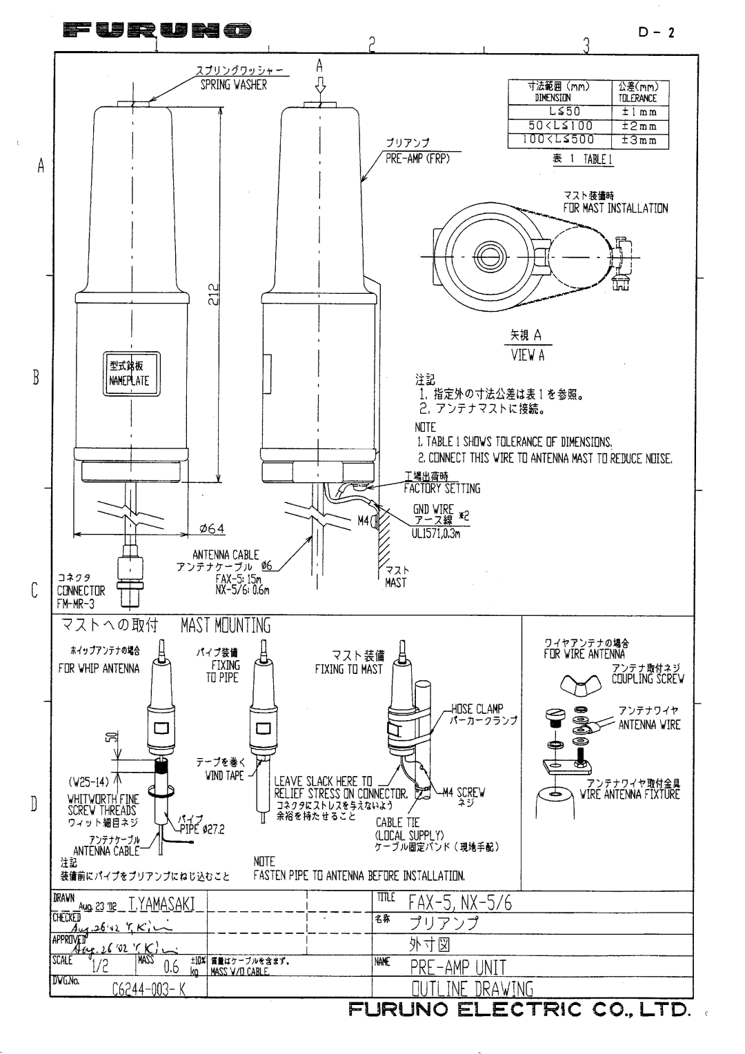 Furuno FAX-30 manual Offered by Busse-Yachtshop.com 