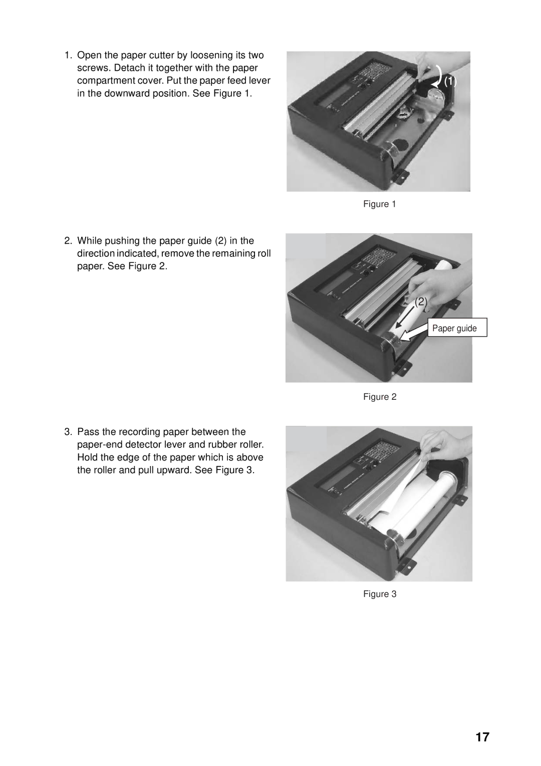 Furuno FAX-408 manual Paper guide 