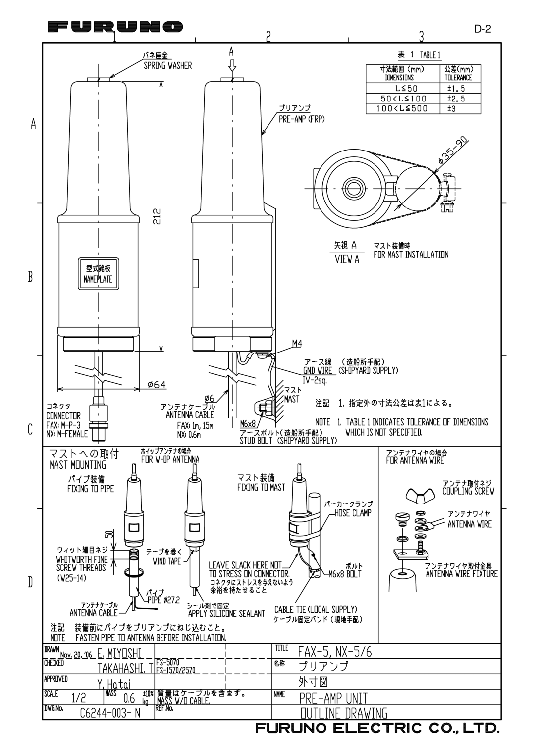 Furuno FAX-408 manual 