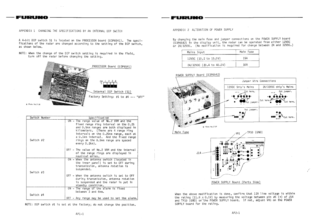 Furuno FCR-902 manual 