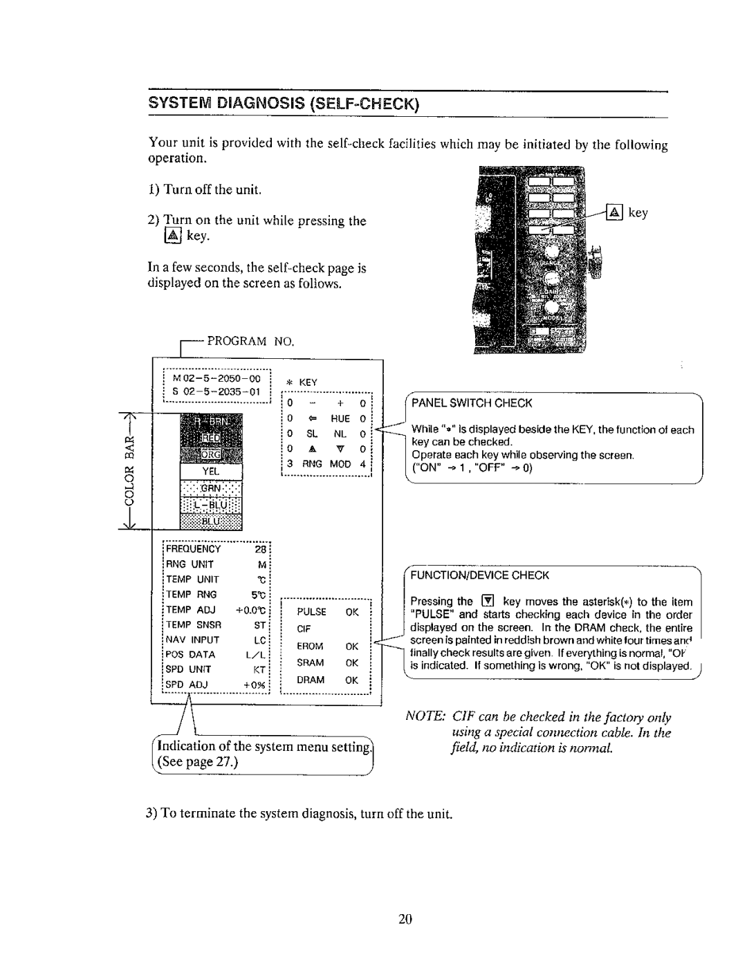 Furuno FCV-561 manual 