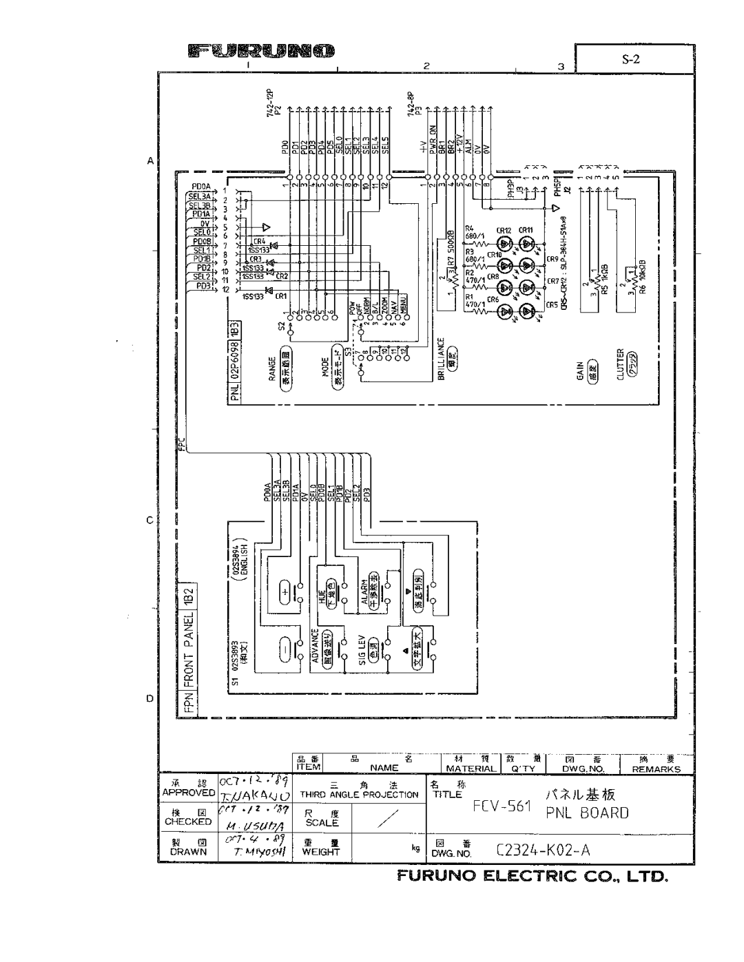 Furuno FCV-561 manual 