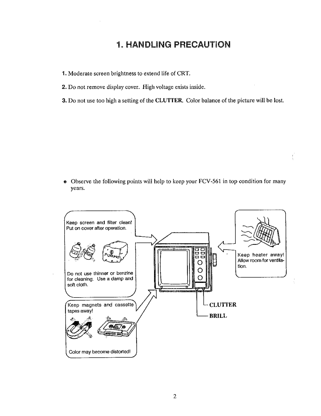 Furuno FCV-561 manual 