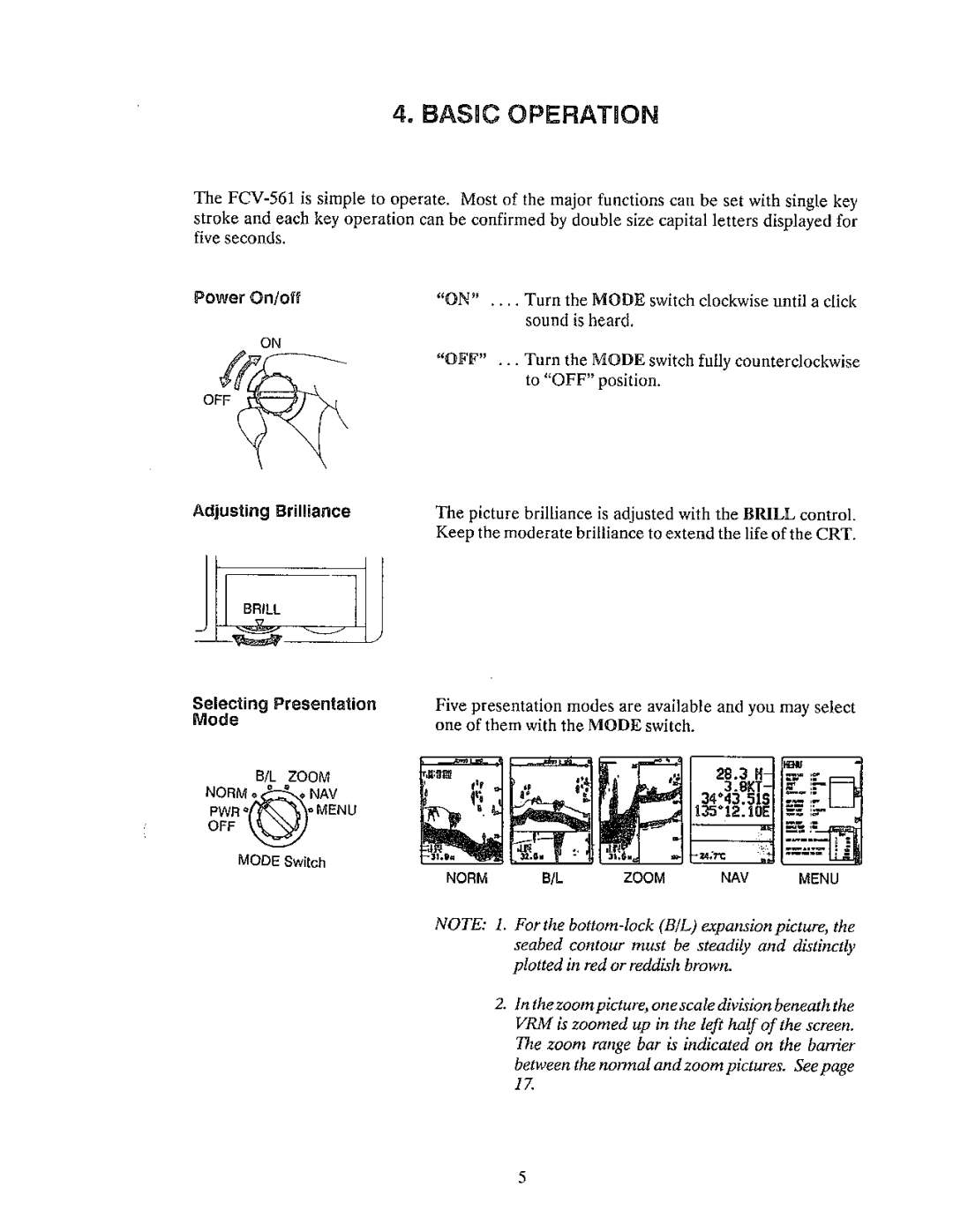 Furuno FCV-561 manual 