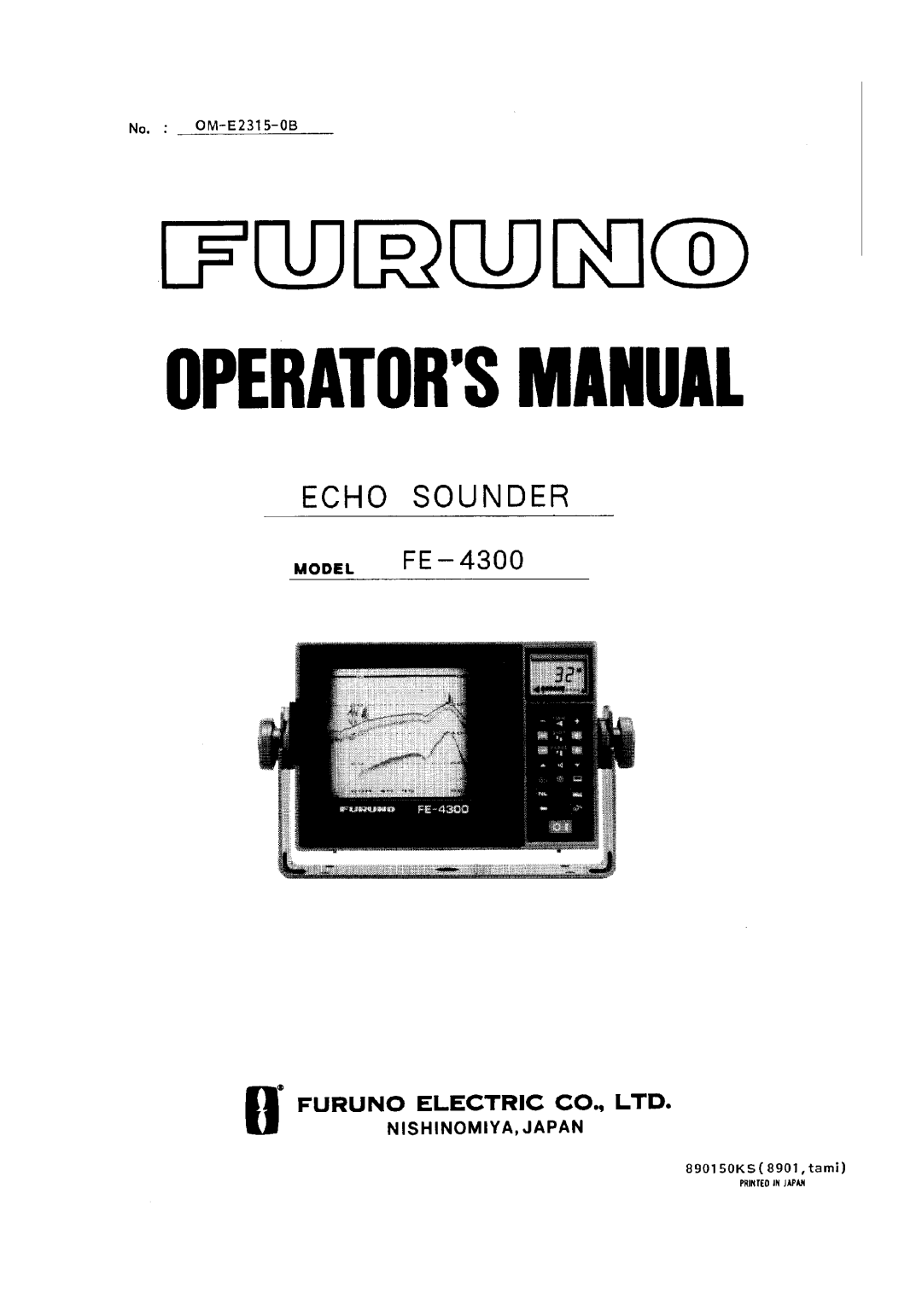 Furuno FE-4300 manual 