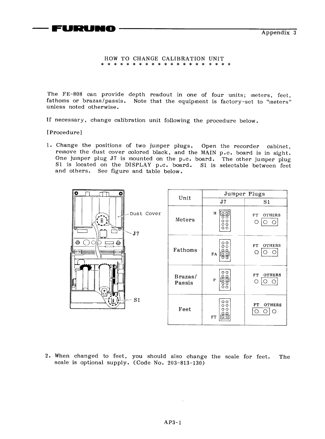 Furuno FE-808 manual 