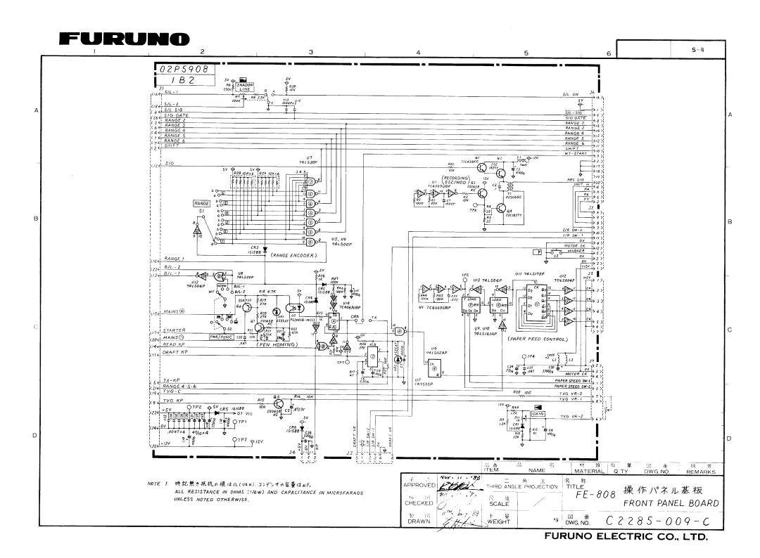 Furuno FE-808 manual 