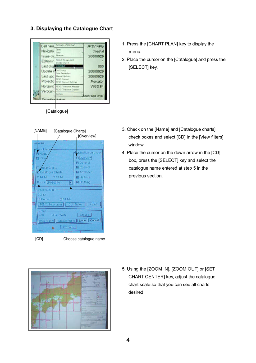 Furuno FEA-2100 manual Displaying the Catalogue Chart 