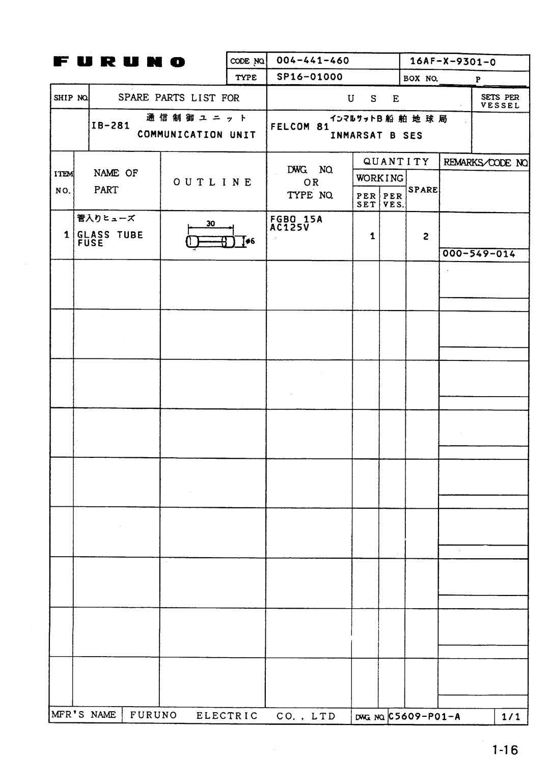 Furuno FELCOM 81B, FELCOM 81A manual 