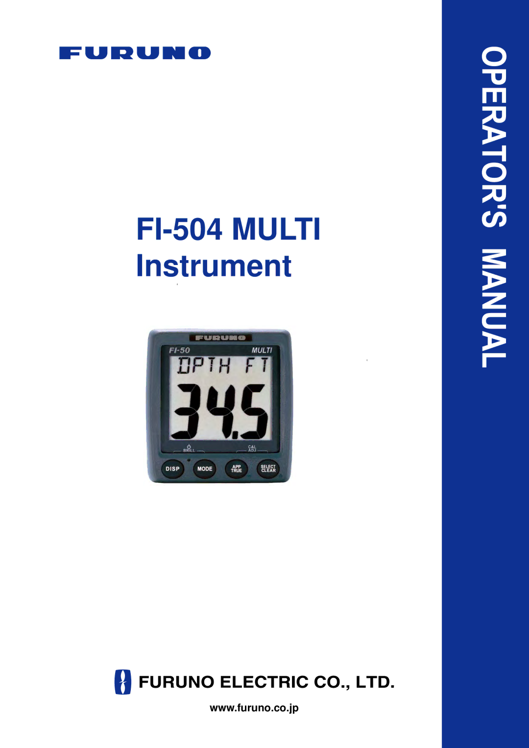 Furuno manual FI-504 Multi Instrument 