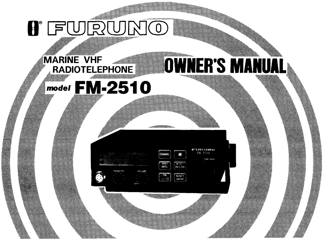 Furuno FM-2510 manual 