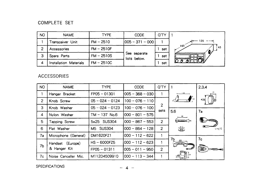 Furuno FM-2510 manual 