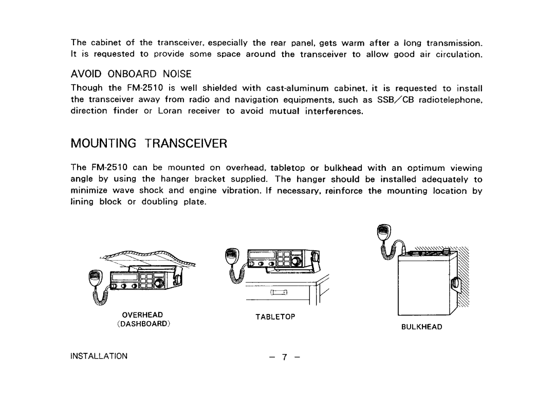 Furuno FM-2510 manual 