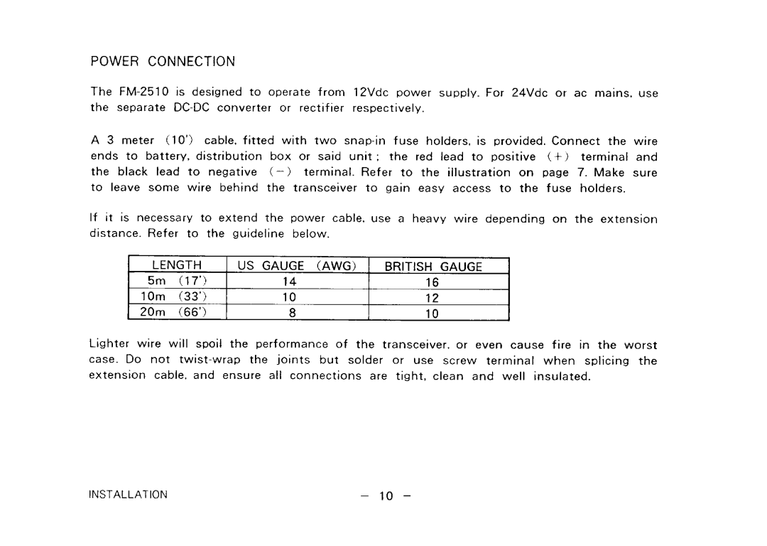 Furuno FM-2510 manual 