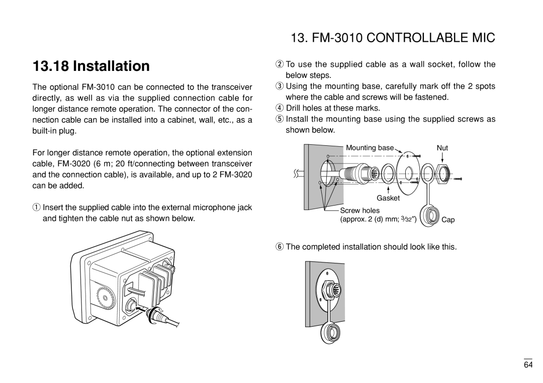 Furuno FM-3000 manual Installation, Completed installation should look like this 