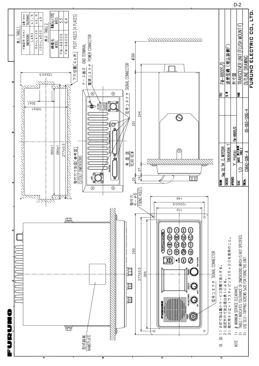 Furuno FM-8800D/8800S manual 