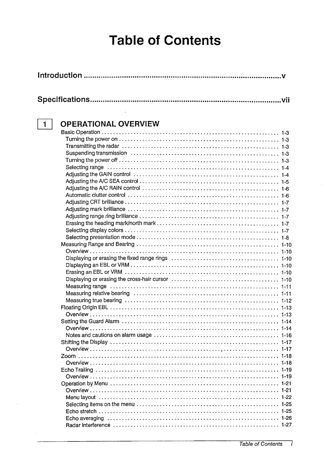 Furuno FR-1460DS manual 