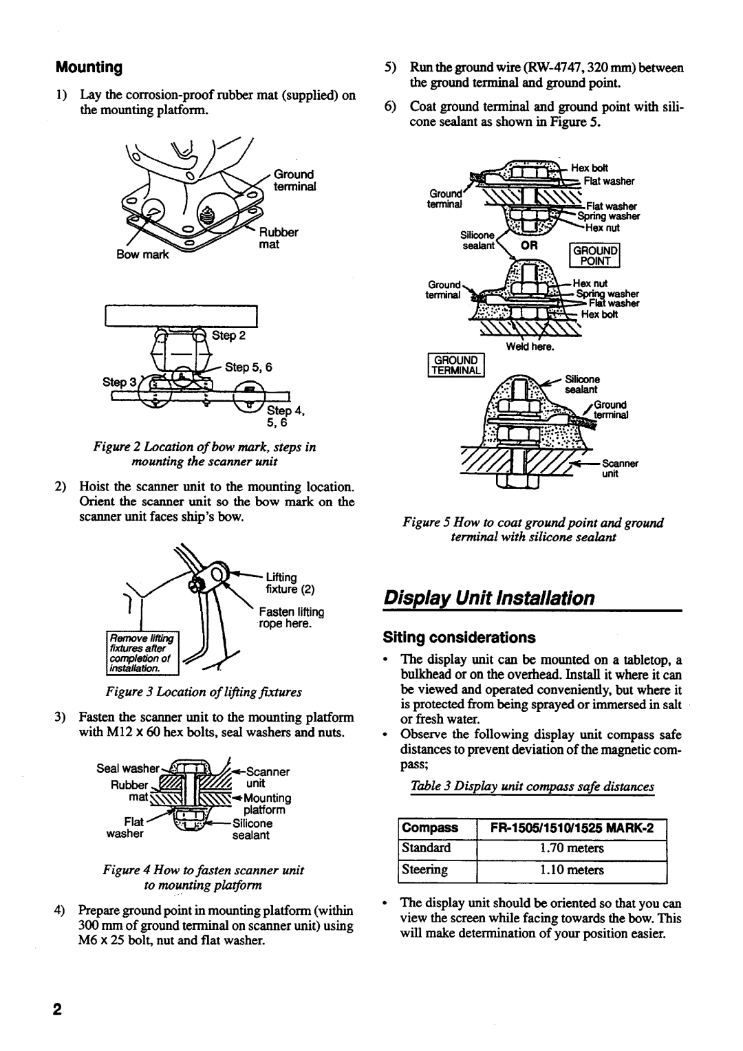 Furuno FR-1505, FR-1510, FR-1525 manual 