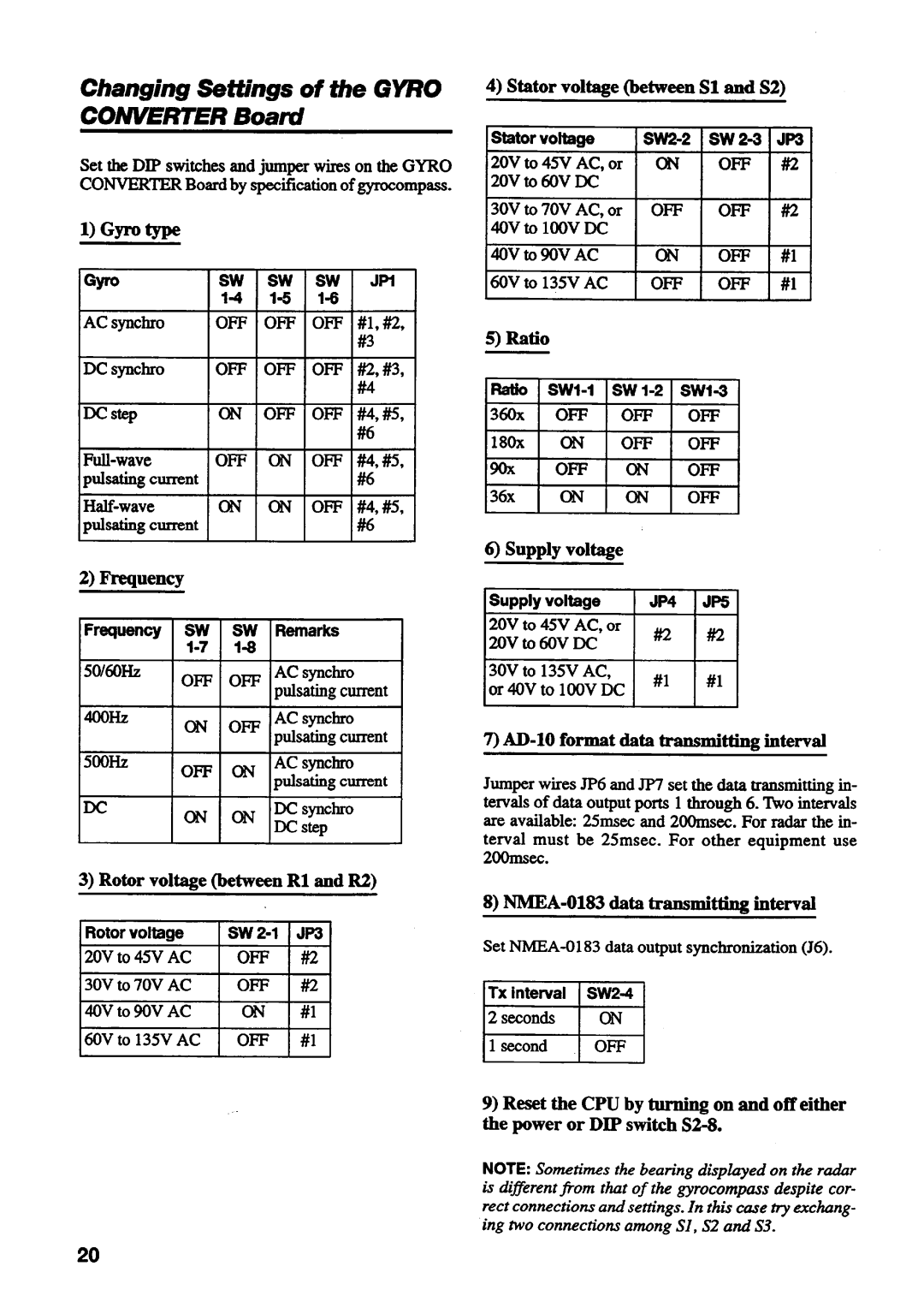 Furuno FR-1505, FR-1510, FR-1525 manual 