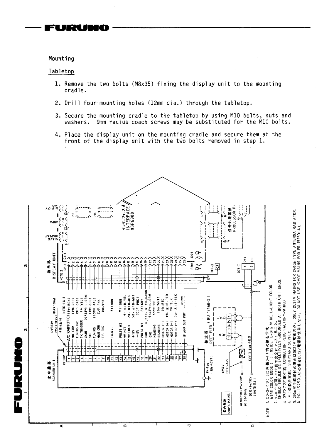 Furuno FR-1510DA manual 