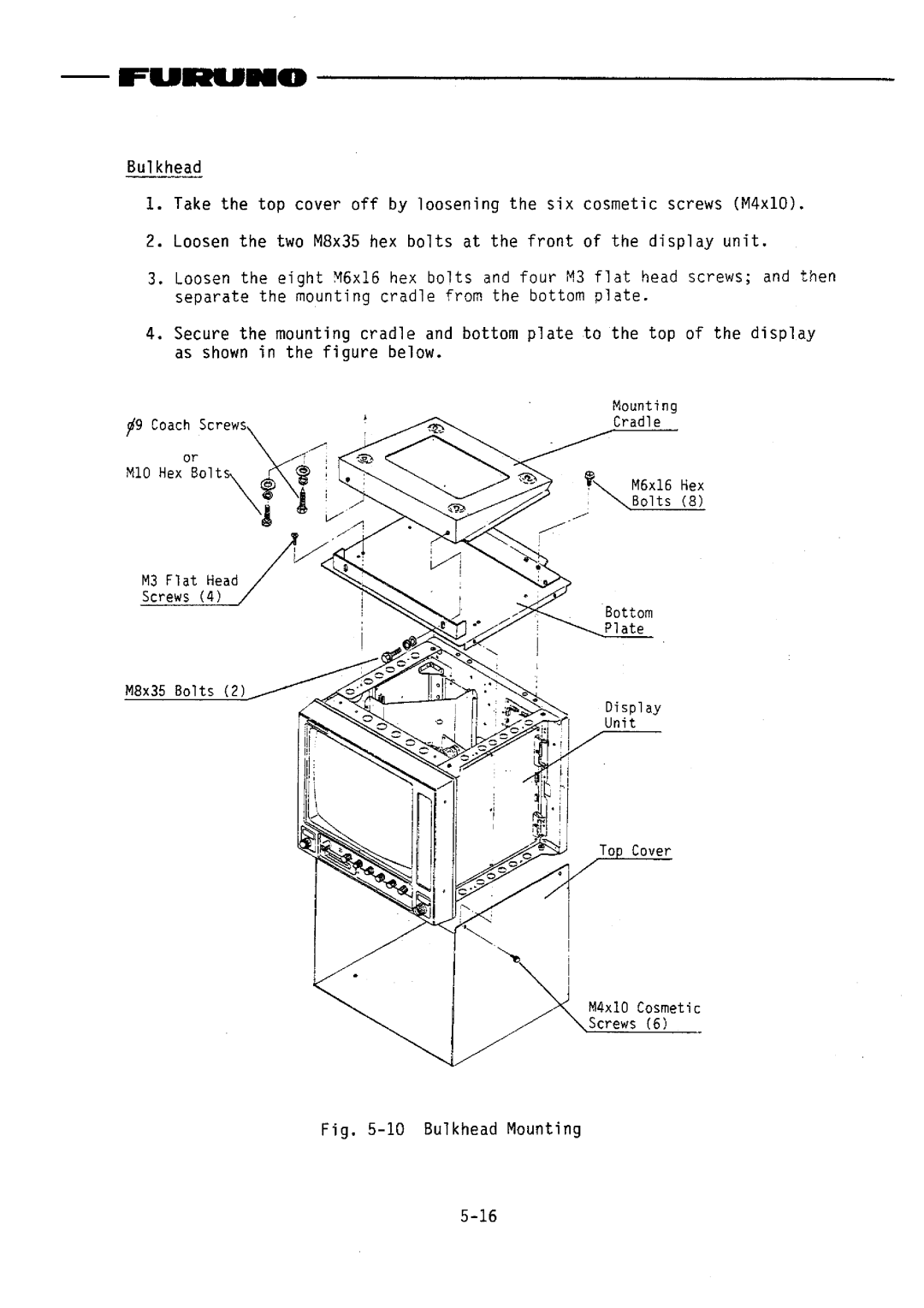 Furuno FR-1510DA manual 