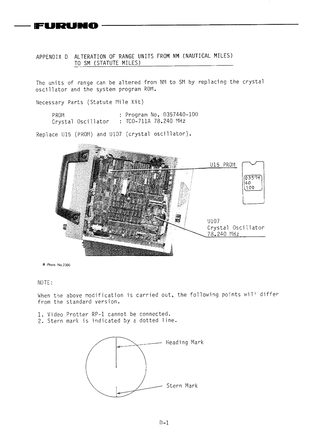 Furuno FR-1510DA manual 