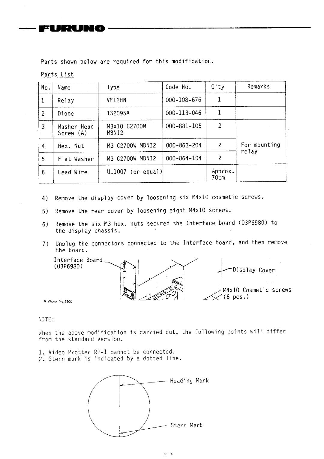 Furuno FR-1510DA manual 