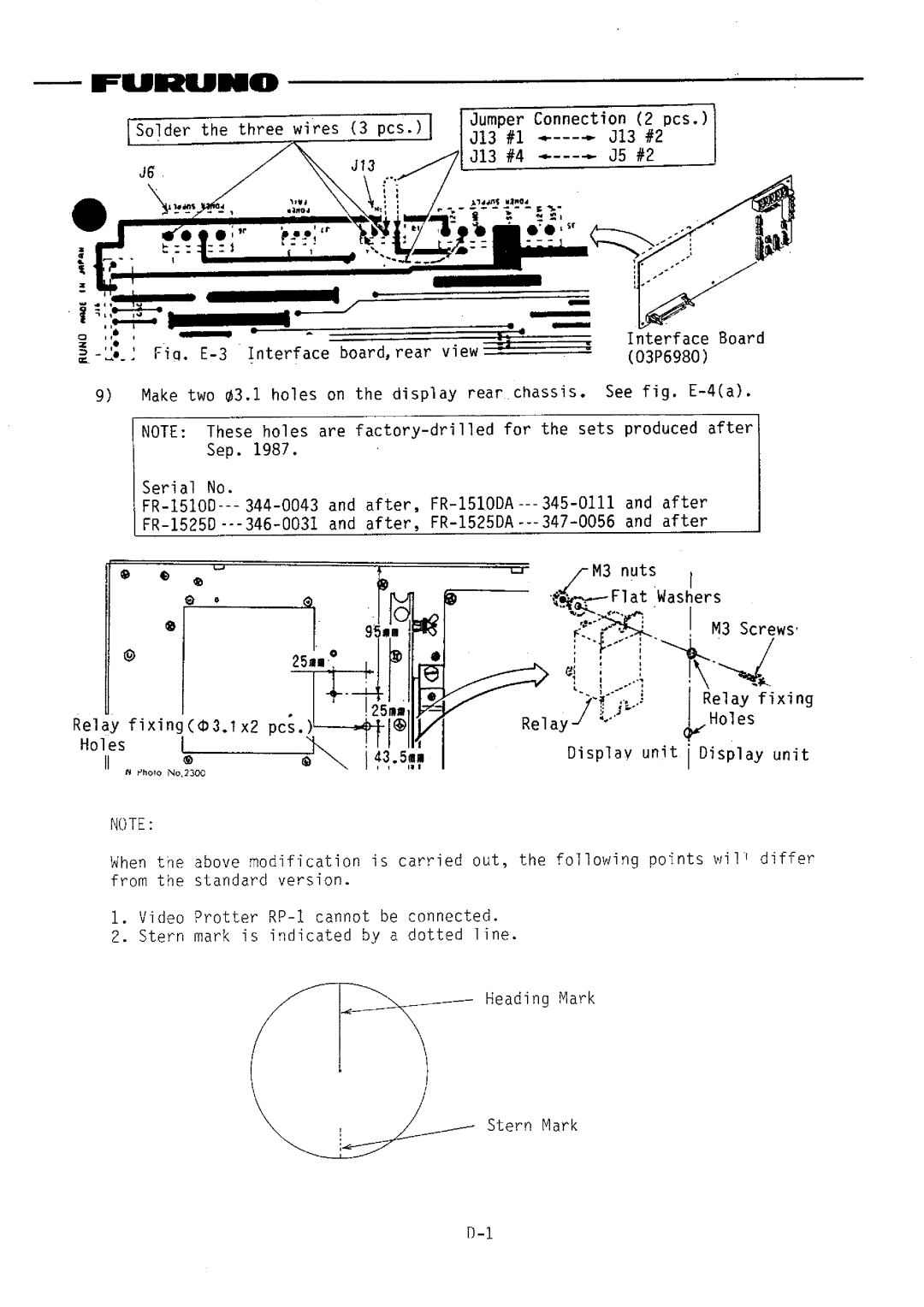 Furuno FR-1510DA manual 