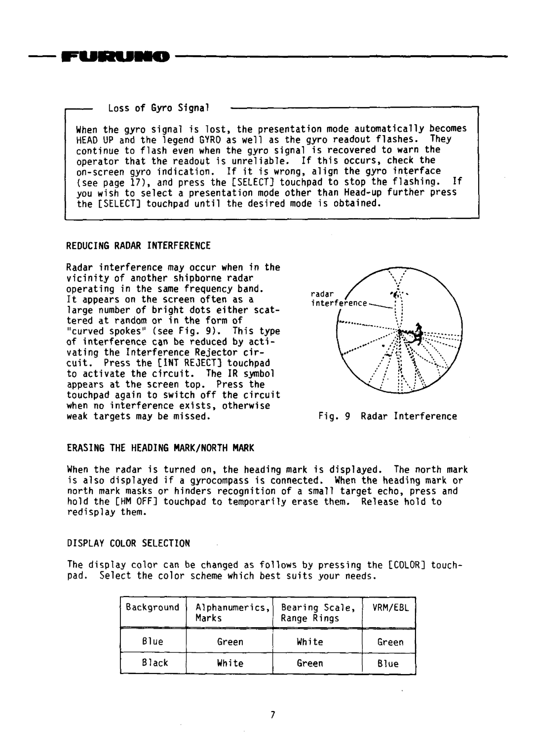 Furuno FR-2010 manual 