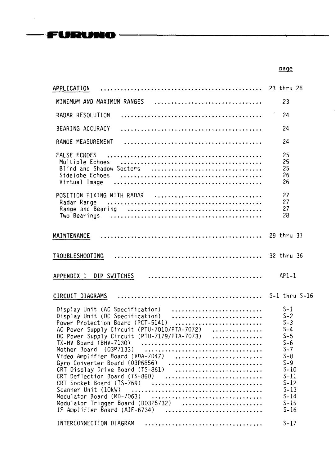 Furuno FR-2010 manual 