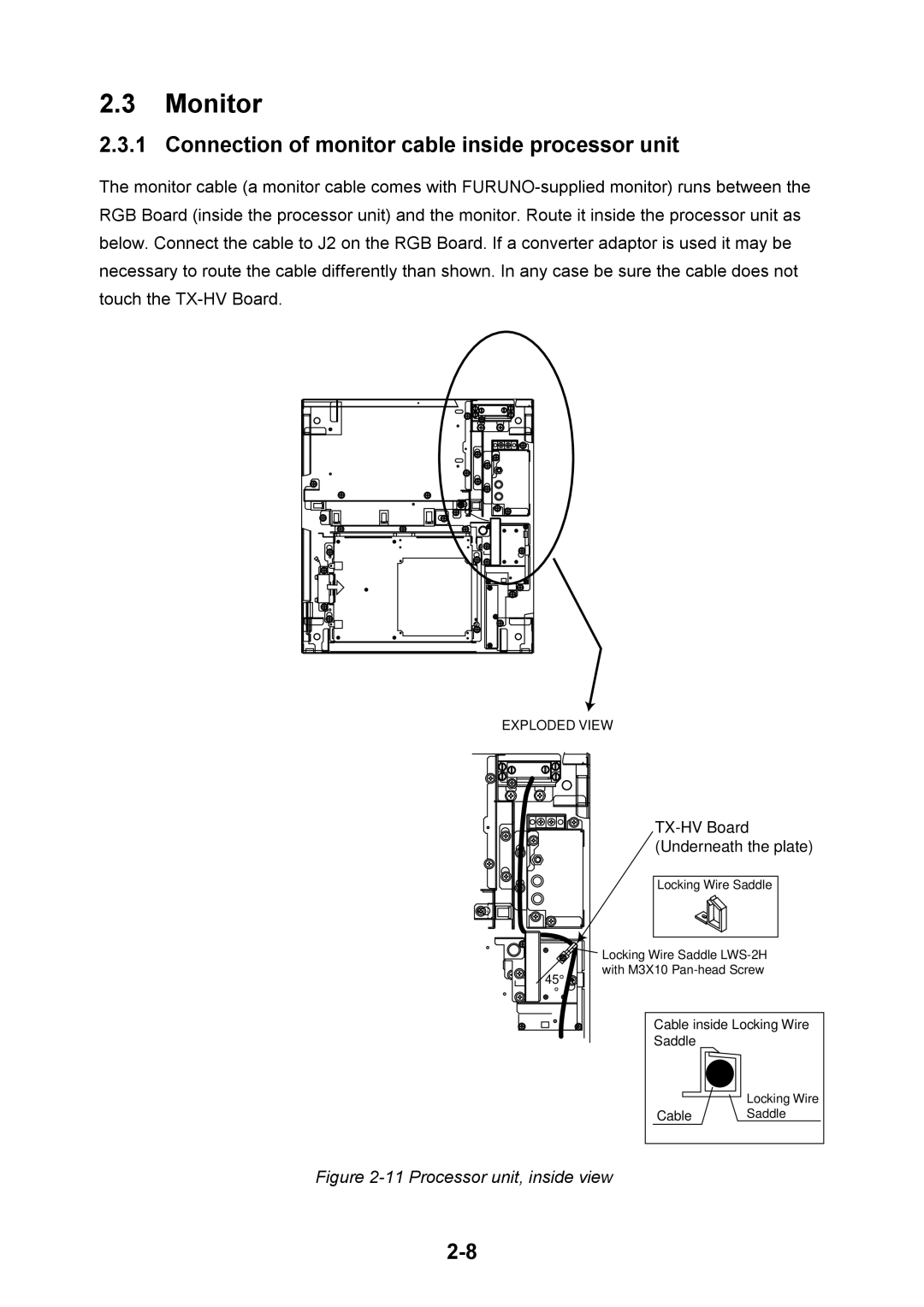 Furuno FR-2115-B installation manual Monitor 