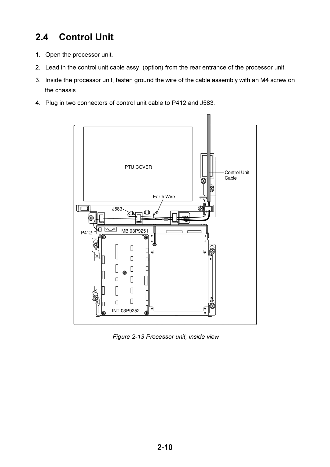 Furuno FR-2115-B installation manual Control Unit 