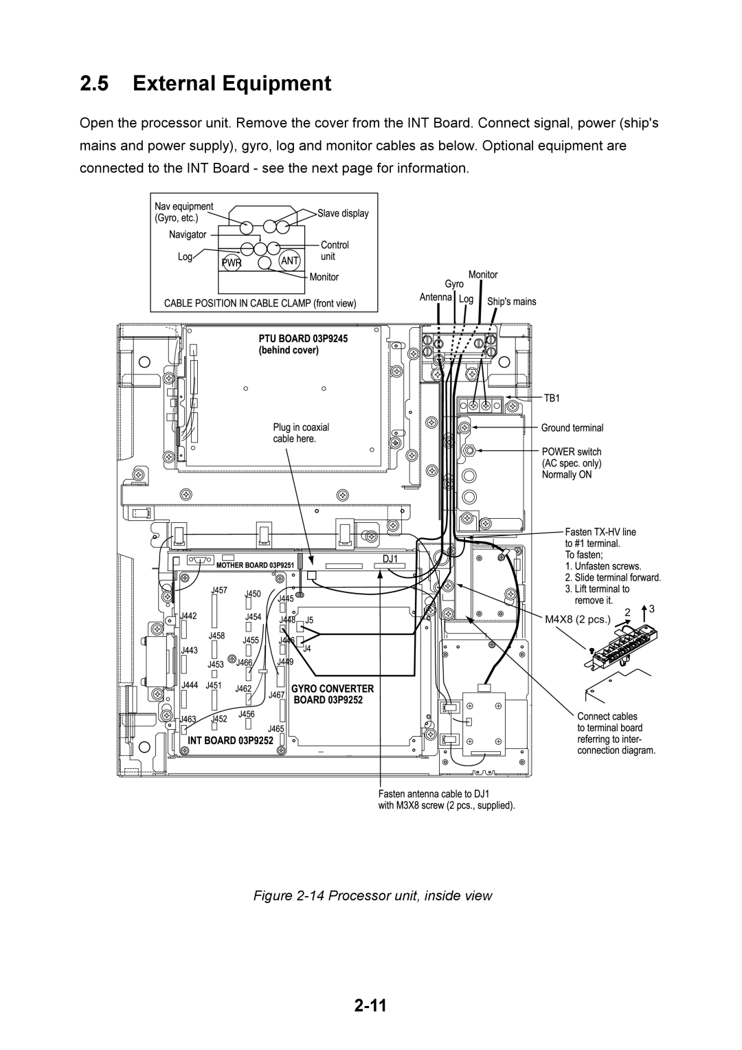 Furuno FR-2115-B installation manual Power 