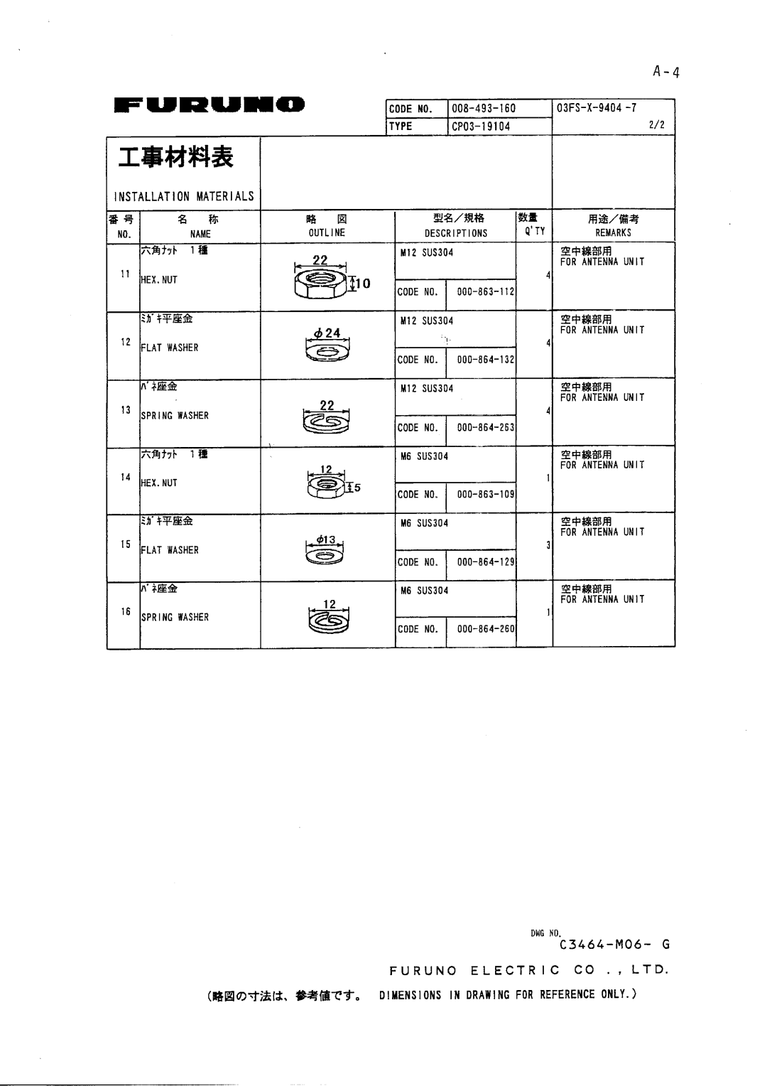 Furuno FR-2115-B installation manual 