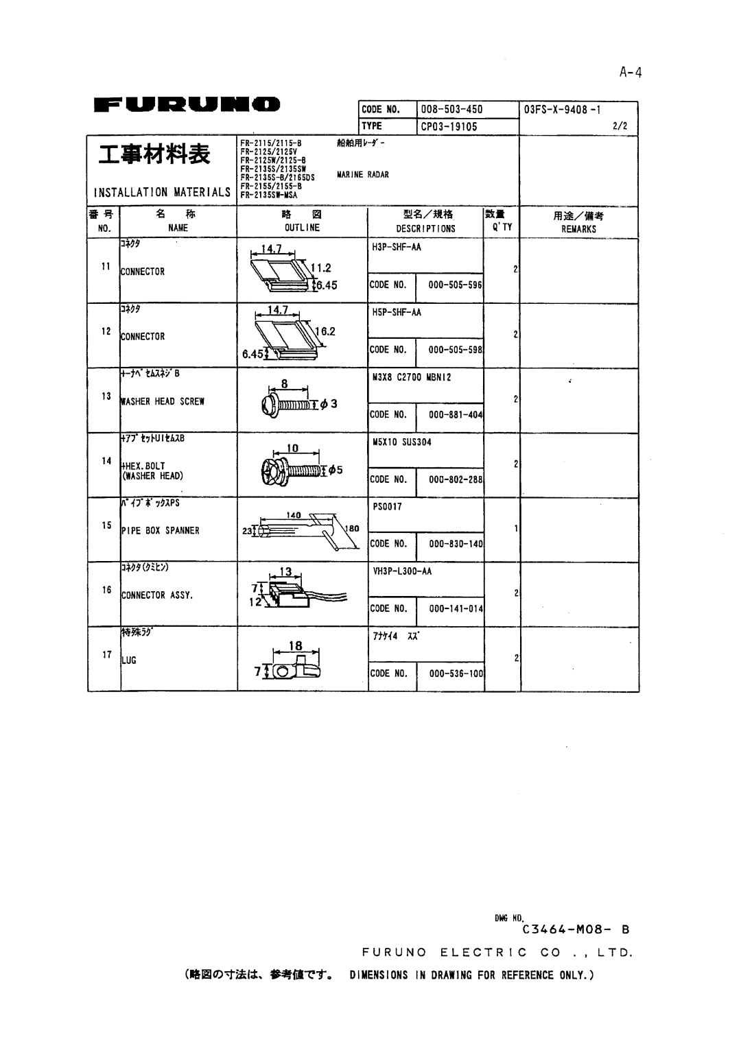 Furuno FR-2115/2125 manual 