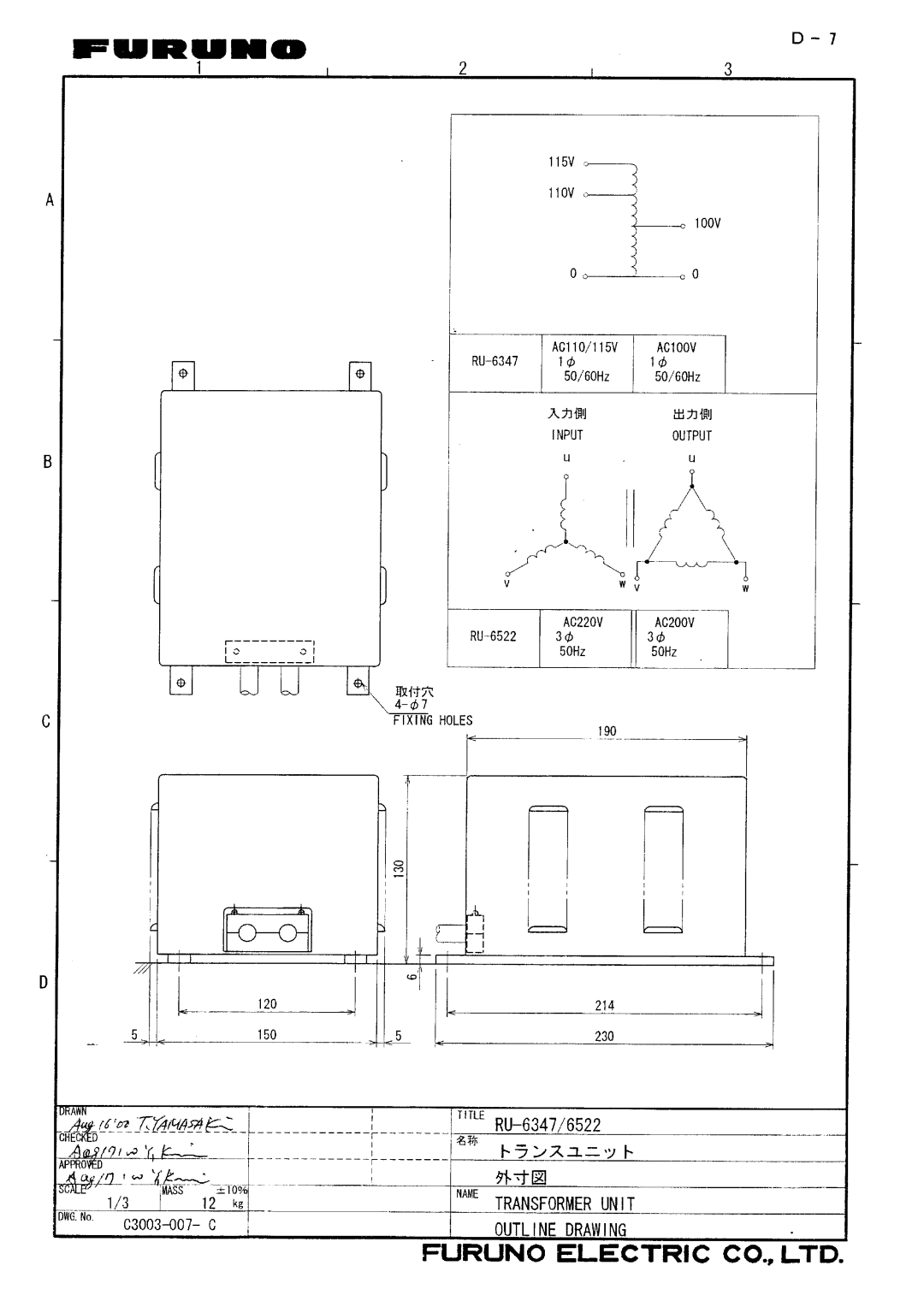 Furuno FR-2135S manual 