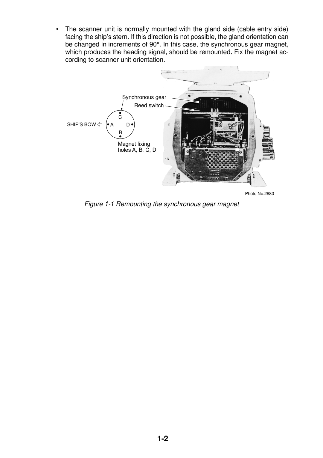 Furuno FR-2155 manual Remounting the synchronous gear magnet 